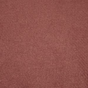 70s VTG 1yd+ Wool Woven Fabric Twill Harvest Red Orange